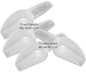 Tupperware Handy Scoop with Handle Set 4 Vtg Style Gadget 1/4 Cup Classic Sheer - Picture 1 of 3
