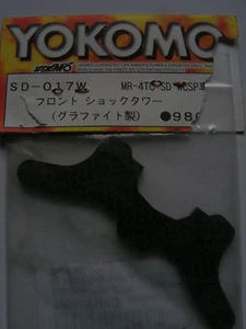 Yokomo SD-017W, Front Shock Tower, Graphite, Graupner YSD.017W, BNIP - Picture 1 of 1