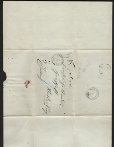 ALEMANIA 1870 NEVENSTEIN PLEGADA CARTA PREIMPRESA FECHA CANCELAR - Imagen 1 de 2