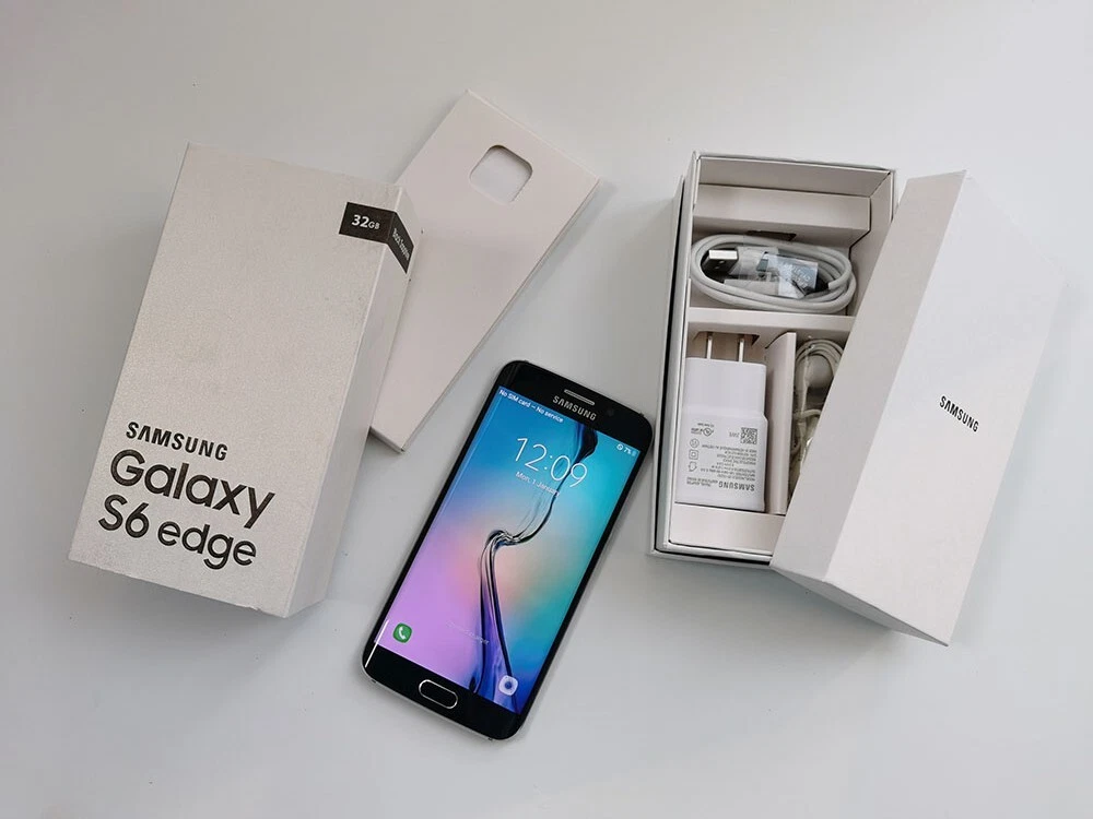 Samsung Galaxy S6 edge Blue Cell Phones & Smartphones for Sale