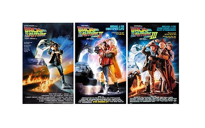 Back to the Future 11" X 17" Collector's Movie Posters ( Set of 3 )