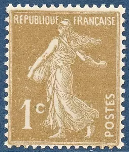 TIMBRE N° 277A NEUF SANS CHARNIERE - BISTRE OLIVE - GOMME ORIGINALE - SEMEUSE .. - Photo 1/1