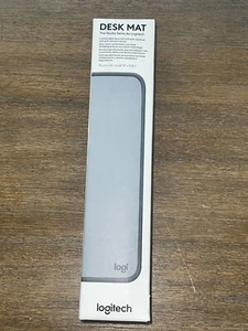 Logitech - Desk Mat Studio Series Mouse Pad Large Mid Gray NEW - Afbeelding 1 van 2