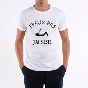 T-SHIRT HOMME JE PEUX PAS J'AI SIESTE - Imagen 1 de 4