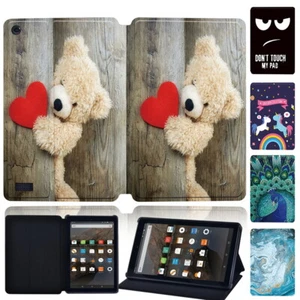 PU Leather Stand Cover Case For Amazon Fire HD 10/10 Plus(5 7 9 11 13th)/Max 11 - Picture 1 of 22
