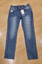 Jeans Länge 28in Blau Blue Monkey cropped slim Laura 30675