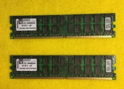 LOT OF 2: KINGSTON KTH-XW9400K2/8G KIT OF 2 1.8V Memory - Image 1 of 4