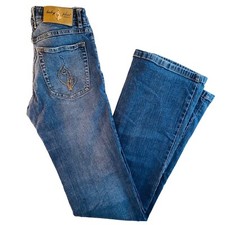 Baby Phat Jeans Bell Bottoms Size 3 Juniors Mid-Rise Vintage Blue Jeans