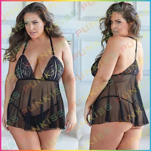 Allure Womens Sheer Open Cup Bra Sexy Lingerie💋Lace Bralette Racerback Babydoll - Picture 1 of 4