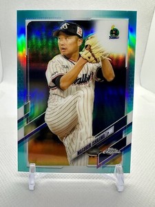 2021 Topps Chrome Masanori Ishikawa Aqua Refractor # /199 - Tokyo Yakult Swallow