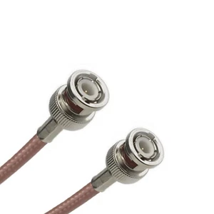 RG-400 Coax Cable Assembly, x2 BNC (Male) Connectors, 15 ft Length - Picture 1 of 1