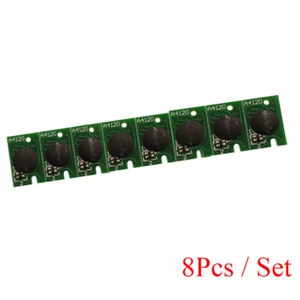 8pcs For Epson Stylus Pro 7800/9800 DX5 Chip Ink Cartridge C,M,Y,K,LC,LM,LK,LLK - Picture 1 of 3