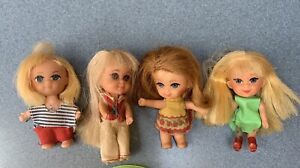 vintage mattel little kiddles four dolls