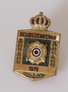 Anstecker Tracht Jagd  Schützenkönig 1970 - Bild 1 von 2