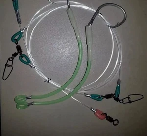 1 X SUPER ULTIMATE DEEP SEA RIGS 250LB 2 LUMO SWAPABLE DROPPERS 12/0 TUNA HOOKS - Picture 1 of 12