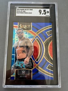 Jey Uso 2024 Panini Select WWE Blue Wave Prizms #49/49 SGC 9.5 Lucha libre - Imagen 1 de 2