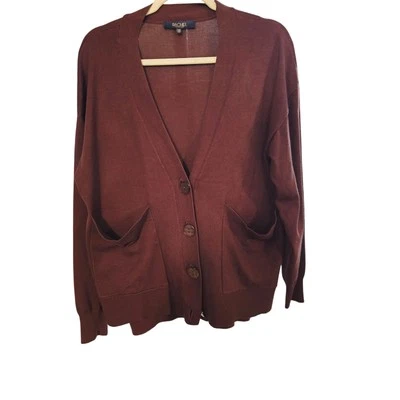 Cárdigan Rachel Roy Marrón Talla Mediana Foto 1 de 2