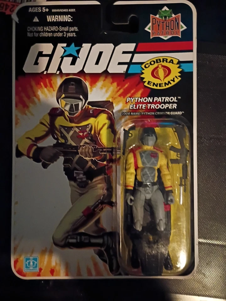 GI Joe 25º Aniversário Patrulha Python Guarda Carmesim Elite Trooper - NOVO Selado - Imagem 1 de 1
