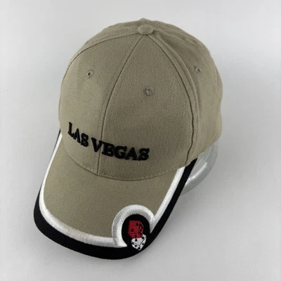 Gorra de Las Vegas con correa trasera talla única caqui negra bordada dados casino para hombre Foto 1 de 4