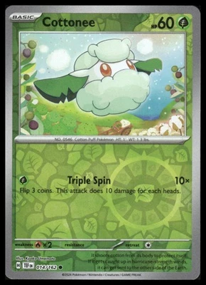 SV05: Temporal Forces #014/162 Cottonee HOLO - Image 1 of 2