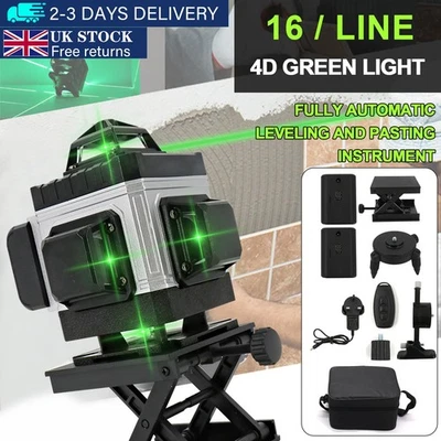 CHENTIANXIA New 4D 16 Lines Laser Level 360° Green Auto Self Leveling Rotary Cross Measure