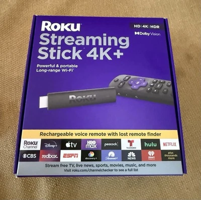 Roku Streaming Stick 4K (3820X2) w/ Voice Remote New In Box - Image 1 of 2