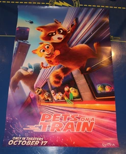 Haustiere im Zug 2025 DS gerolltes Original Filmplakat 27" x 39,5" - Bild 1 von 1