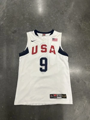 Camiseta de basquete masculina Nike EUA branca L Dwayne Wade Dream Team Olympics Miami - Imagem 1 de 2