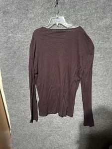 NWT Vince Men's Henley T-Shirt Short Sleeve 100% Cotton Burgundy Size M - Picture 1 of 9