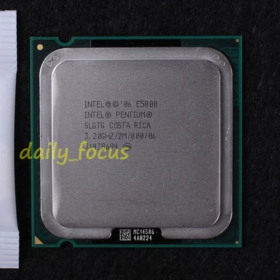 Intel Pentium Dual-Core E5800 3.2 GHz SLGTG AT80571PG0882ML LGA 775 CPU 800 MHz - Image 1 of 4