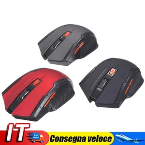 2.4GHz Wireless 2400DPI 6 Buttons USB Optical Gaming Mouse for PC Laptop - Zdjęcie 1 z 18