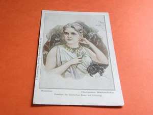 ORIGINAL  DOUBEK SIGNED ART NOUVEAU GLAMOUR POSTCARD - HERMIONE. - Picture 1 of 2