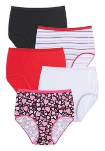 Comfort Choice Plus Size Cotton Brief 5-Pack - Picture 1 of 90