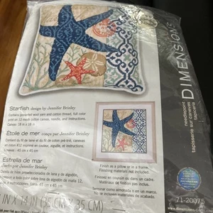 NEW Dimensions Starfish Needlepoint Kit #71-20075 Design By Jennifer Brinley - Picture 1 of 3