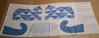 2  Cranston Vip "Bits And Pieces Collection" Soft Sculpture Cat Cotton Fabric - Image 1 of 4