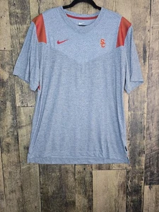 Nike Dri-fit On Field Camicia Uomo USC Trojans NCAA Grigio Taglia XL - Foto 1 di 9