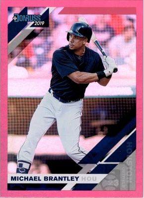 2019 Donruss Holo Pink #63 Michael Brantley - BB - Image 1 of 2