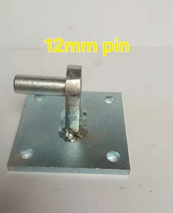 12 MM STIFT VERZINKT SCHARNIERPLATTEN ZUM ANSCHRAUBEN - Bild 1 von 2