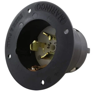 AC WORKS California Standard 50 Amp 3 Fasi 250 Volt 4 Fili Ingresso Alimentazione - Foto 1 di 5