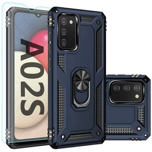 Galaxy A02S Case, Blue, Military-Grade Protection with Magnetic Kickstand Car... - Picture 1 of 6