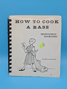 How to Cook Bass Micropterus Salmoides 1960 Rosemary John Keller PB Recipes Cook - Picture 1 of 11