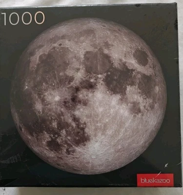 Nuevo Rompecabezas Sellado Azul Kazoo Moon 1000 Piezas 28.5" Círculo Foto 1 de 4