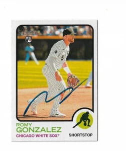 Chicago White Sox ROMY GONZALEZ Signed 2022 Topps Heritage Card #164 - Picture 1 of 1