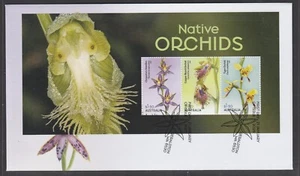 AUSTRALIA 2025 NATIVE ORCHID block , MINISHEET  V F Used on FDC  - Flowers - Bild 1 von 1