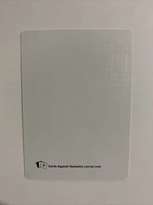 White Blank Custom Card - Expansion #3 - Cards Against Humanity Card Game - Picture 1 of 2