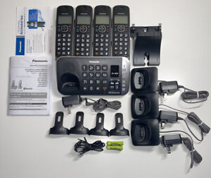 Panasonic KX-TGE674B Expandable 4-Handset Cordless Phone w/ Link2Cell & DECT 6.0