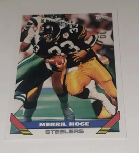 1993 Topps #615 Merril Hoge Pittsburgh Steelers Football 🏈 Sports Trading Card - Picture 1 of 17