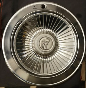 Dodge Polara Monaco 14″ wheel cover Hub Cap Set of Two (2) Nice Condition - Picture 1 of 4