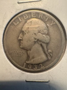US 1932-S Washington Quarter Dollar-Tick on Reverse - Picture 1 of 2
