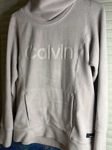 Calvin Klein Performance Pullover Sweatshirt Wasserfallausschnitt Rosa Größe L - Bild 1 von 4